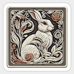 Old-Tyme Bunny Sticker